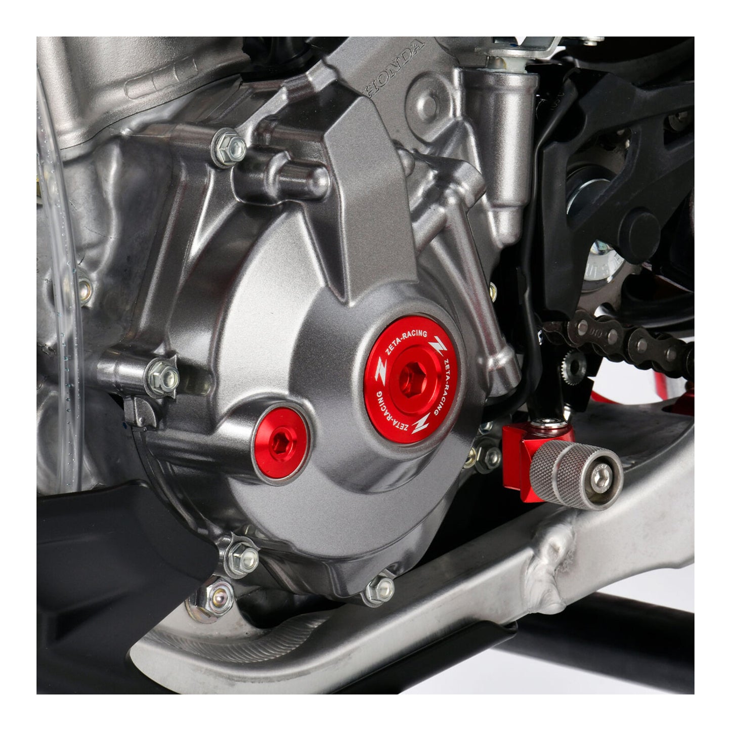 Zeta Engine Plug Kit- Honda CRF250R \'10-\'17, CRF450R/X, CRF150R - Red
