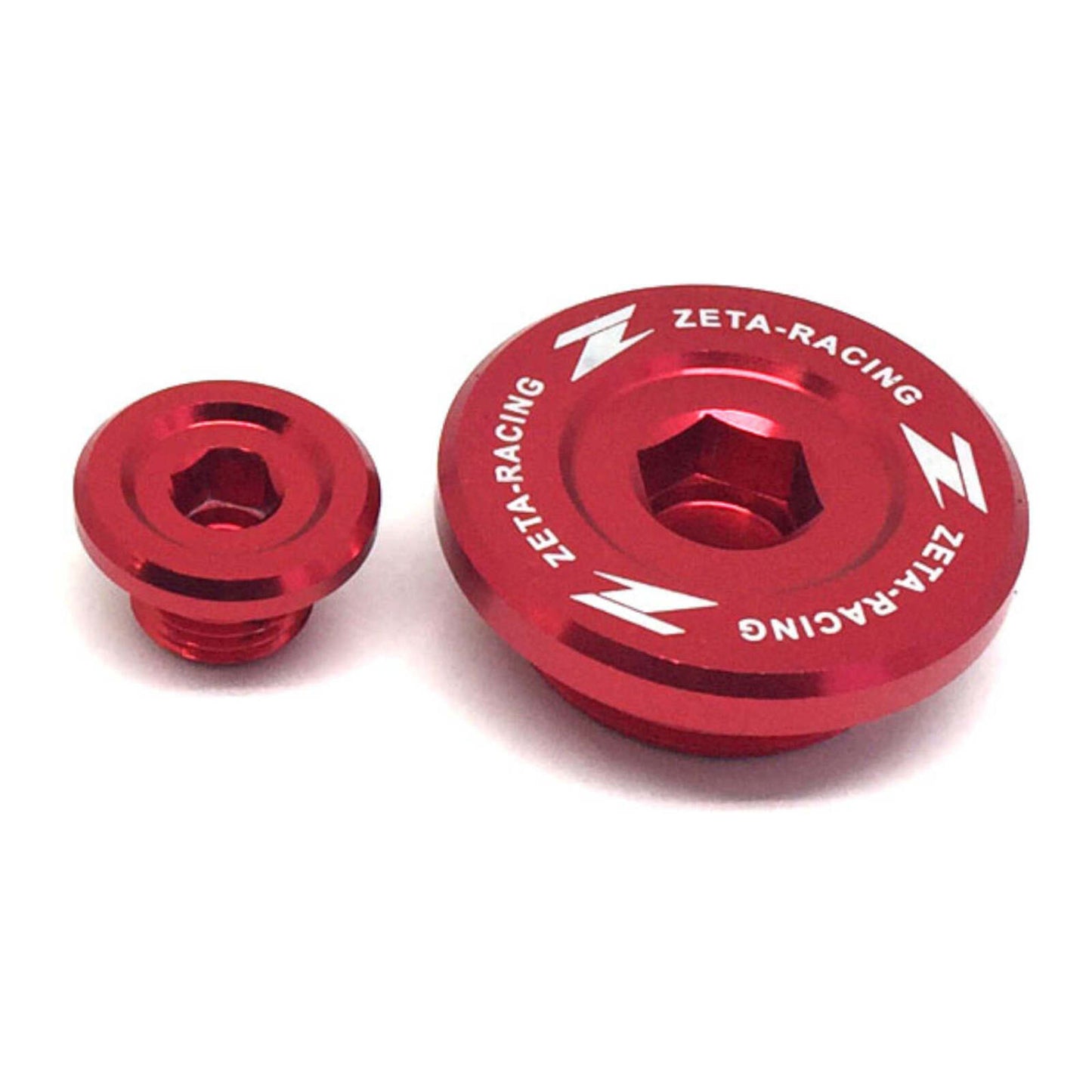 Zeta Engine Plug Set - Suzuki RM-Z250 (\'07-), RM-Z450 (\'05-) - Red