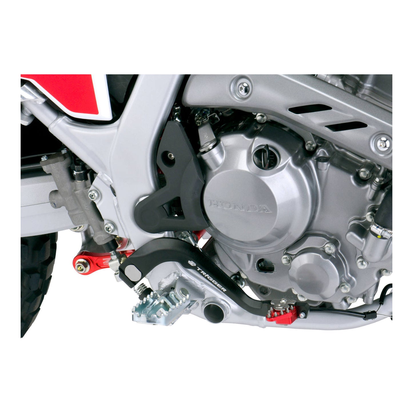 Zeta Trigger Brake Pedal - Honda CRF250L / CRF300L / Rally (\'21-) - Red