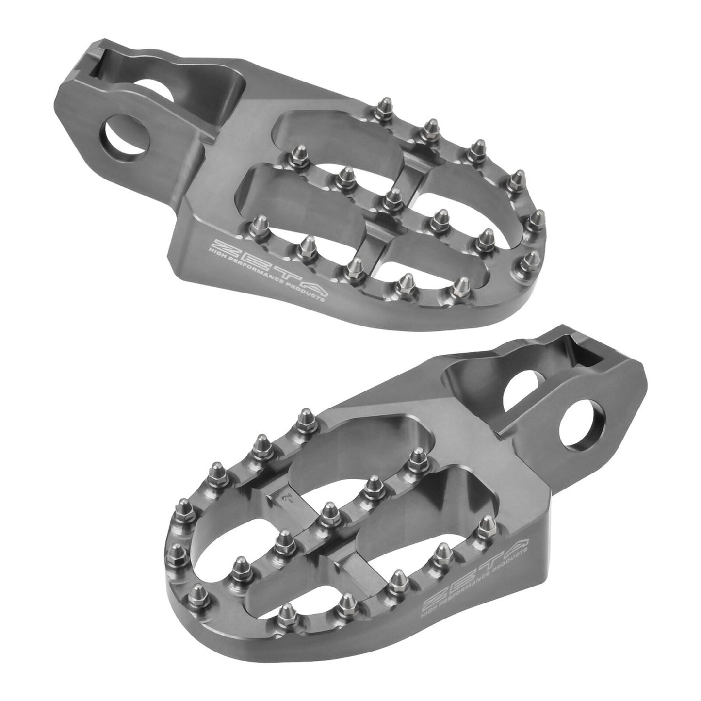 Zeta Aluminium Foot Pegs - Stark Varg - Titanium