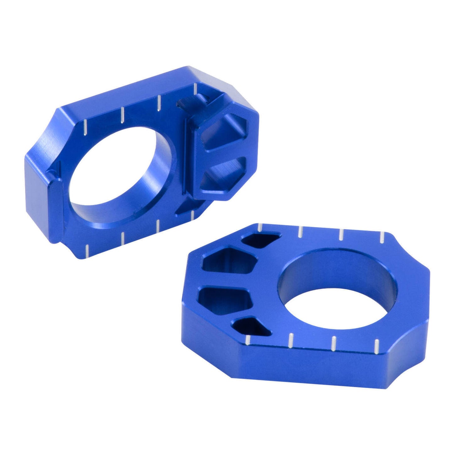 Zeta Rear Axle Block - Kawasaki KX / KXF (\'03-\'16), Suzuki RM-Z (\'04-) - Blue
