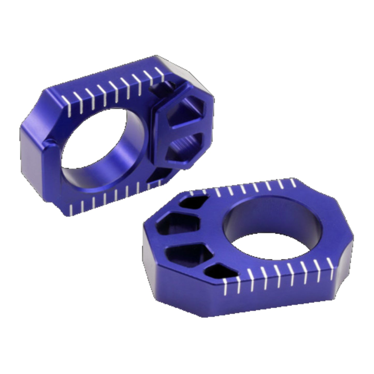 Zeta Rear Axle Block - Yamaha YZ / YZF (\'07-\'08), WR250R / WR250X - Blue