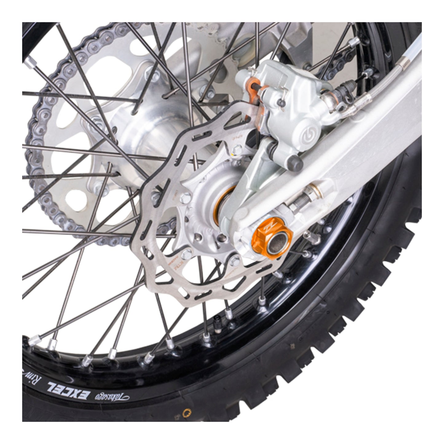 Zeta Axle Nut M22 x 30 P1.5 H17 - Orange