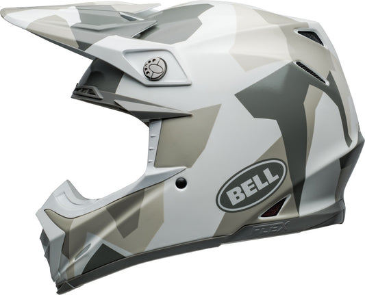 BELL 2024 MOTO-9S FLEX ROVER HELMET - GLOSS WHITE CAMO