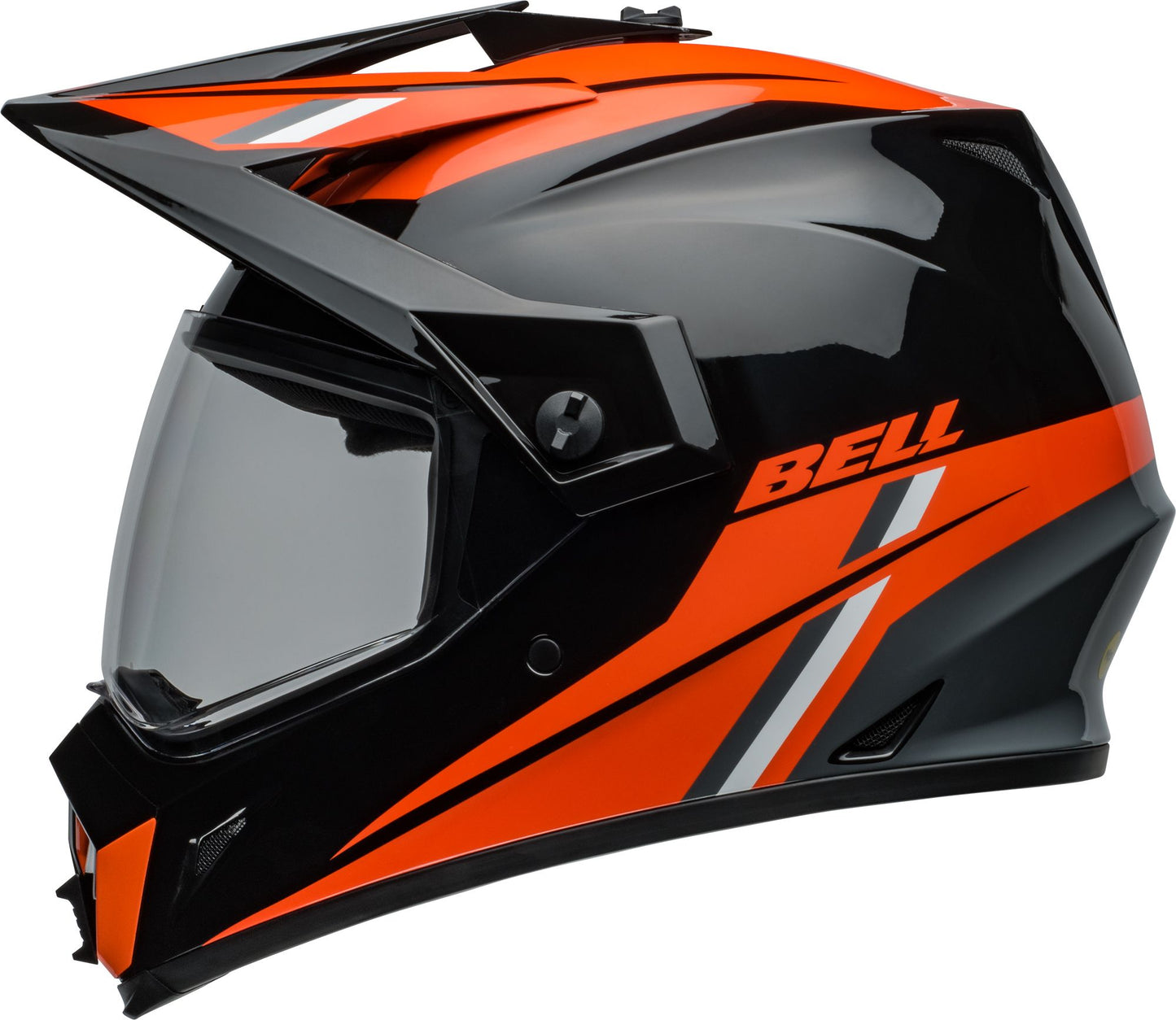 BELL MX-9 ADVENTURE MIPS ALPINE HELMET - GLOSS BLACK/ORANGE