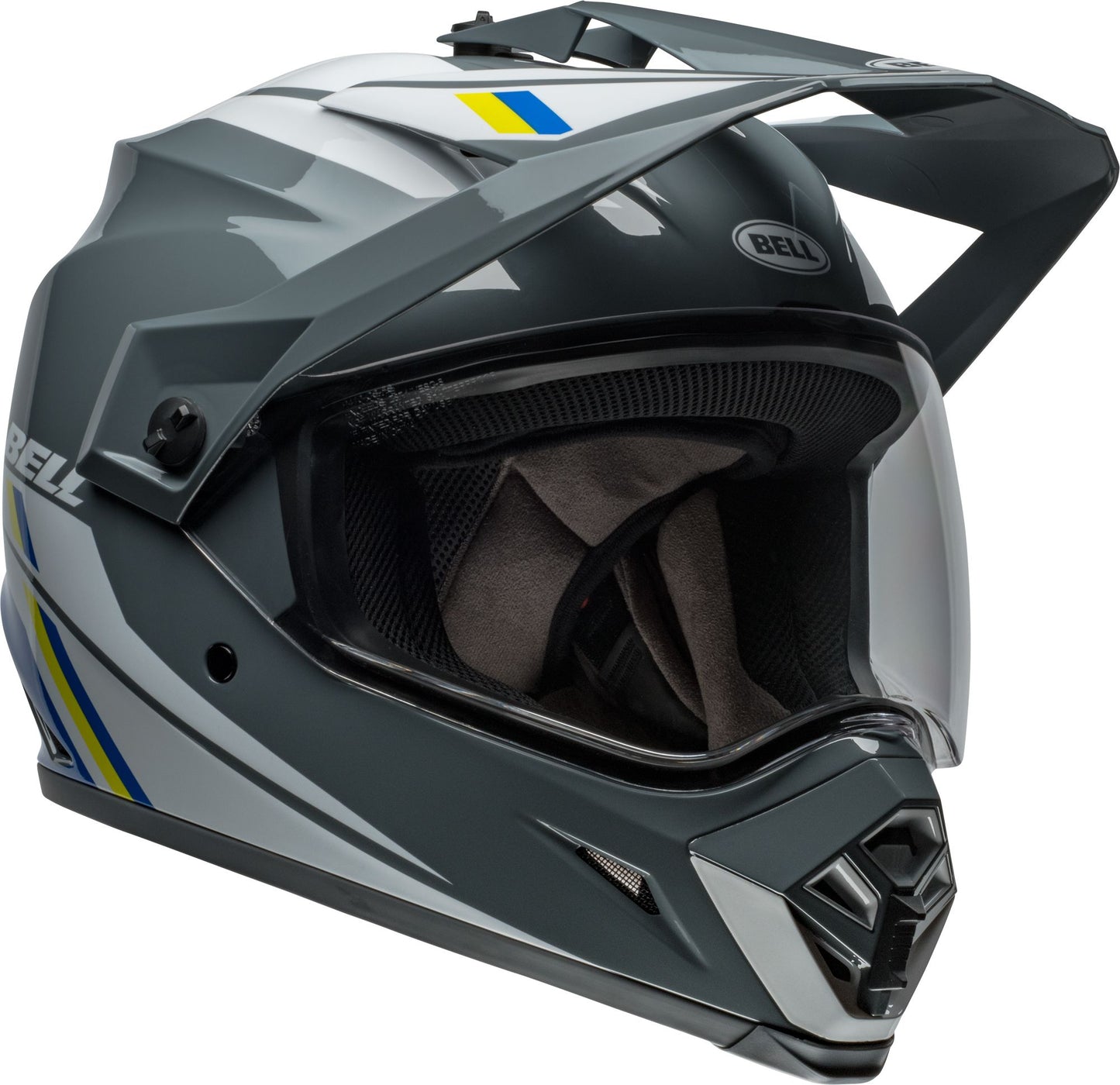 BELL MX-9 ADVENTURE MIPS ALPINE HELMET - GLOSS GREY/BLUE