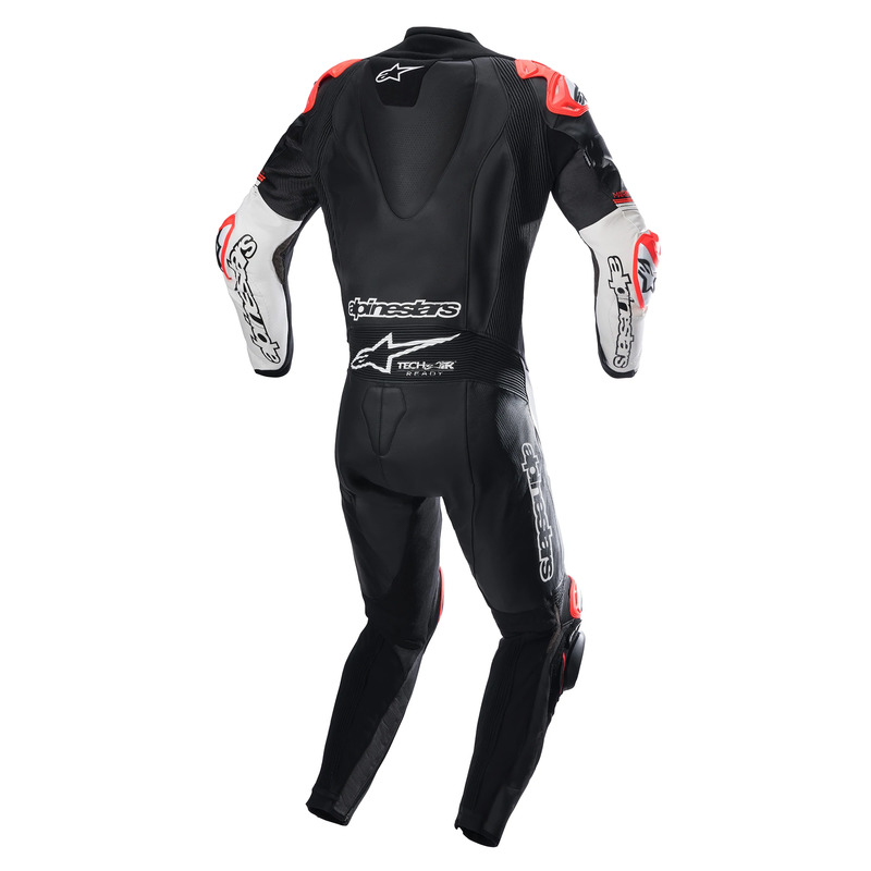 ALPINESTARS GP TECH V4 1 PC LEATHER SUIT - BLACK WHITE