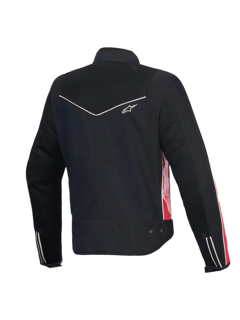 ALPINESTARS WOMENS T DYNO AIR JACKET - BLACK BRIGHT RED FUCHSIA