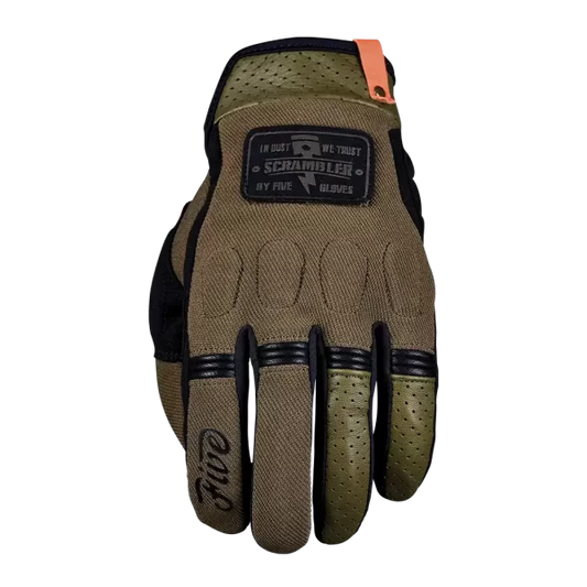 FIVE SCRAMBLER GLOVES - BLACK/KHAKI