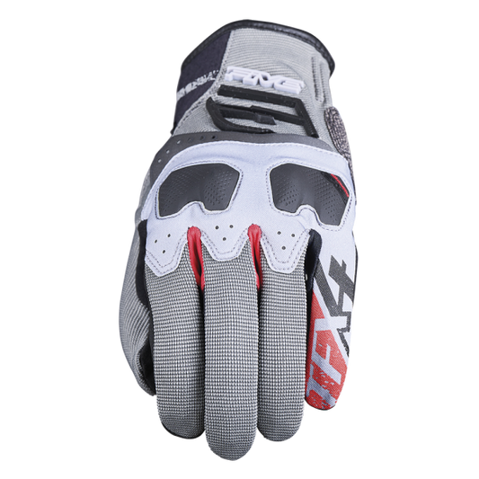 FIVE TFX-4 GLOVES - GREY/RED