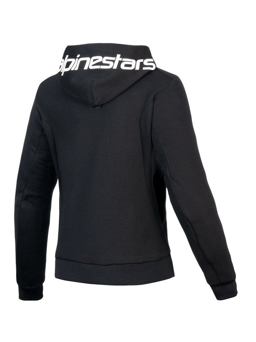 ALPINESTARS WOMENS CHROME V2 SPORT HOODIE - BLACK WHITE