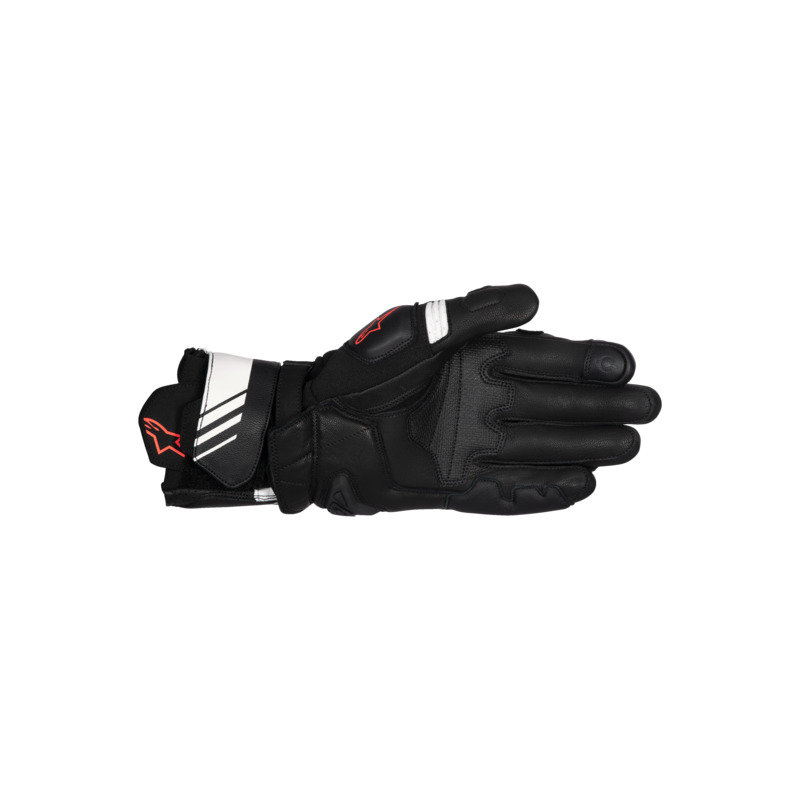 ALPINESTARS GP PLUS R V3 LEATHER GLOVES - BLACK WHITE FLURO-RED