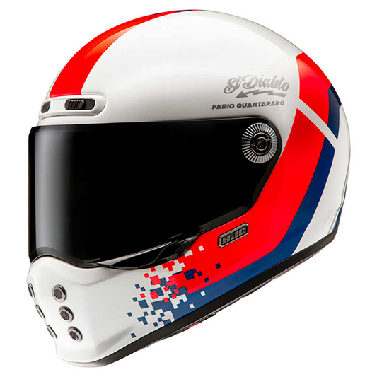 HJC V10 QUARTARARO FQ20 RETRO HELMET - MC21