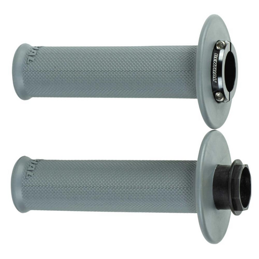 RENTHAL MX ORIGINAL LOCK ON MEDIUM FULL DIAMOND GRIP - GREY