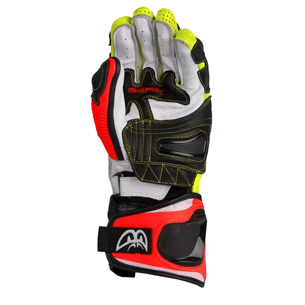 BERIK TRAX GLOVES - BLACK/HI-VIS/RED