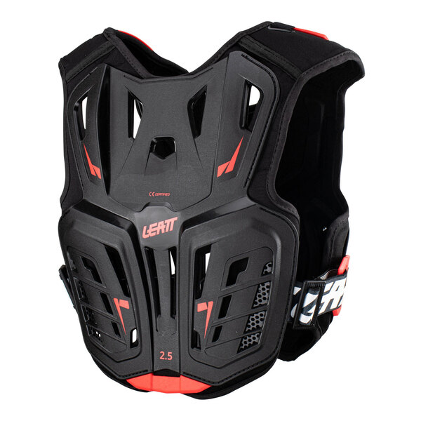 LEATT JUNIOR 2.5 CHEST PROTECTOR - BLACK/RED