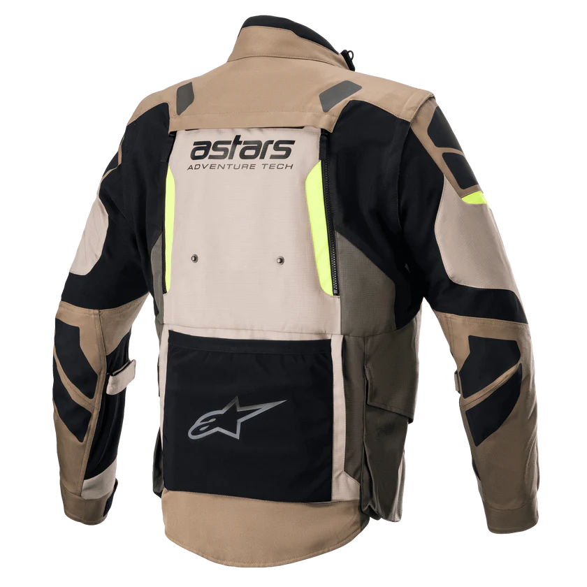 ALPINESTARS HALO DRYSTAR ADVENTURE JACKET - KHAKI/SAND/FLURO YELLOW