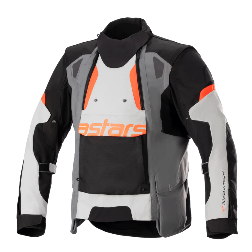 ALPINESTARS HALO DRYSTAR ADVENTURE JACKET - DARK GREY/ICE GREY/BLACK