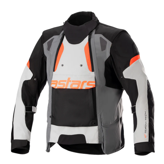 ALPINESTARS HALO DRYSTAR ADVENTURE JACKET - DARK GREY/ICE GREY/BLACK