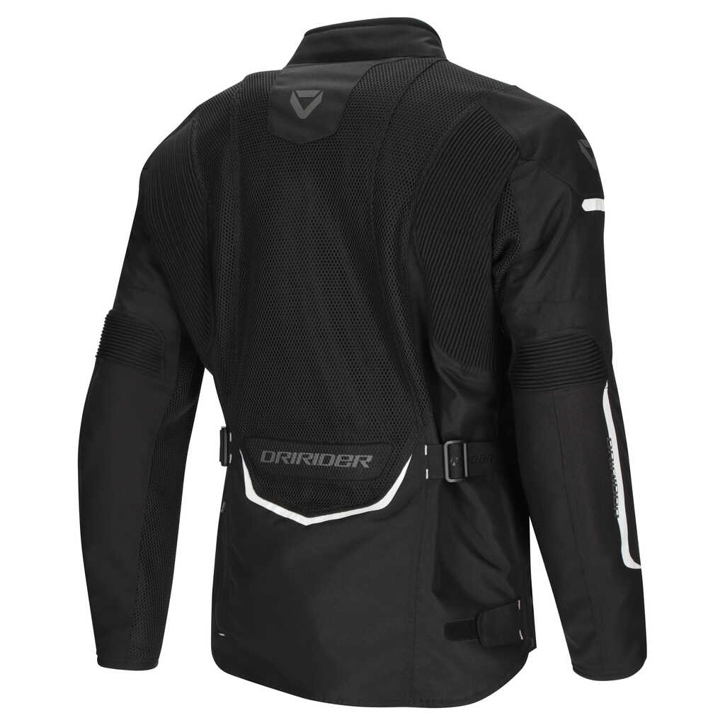 DRIRIDER APEX 6 AIRFLOW JACKET - BLACK/WHITE