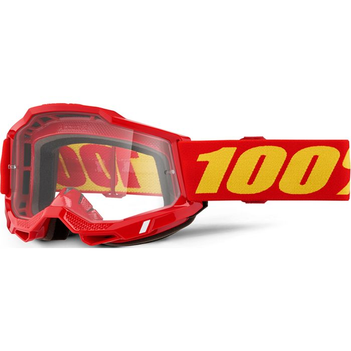 100% ACCURI 2 OTG RED GOGGLE - CLEAR LENS