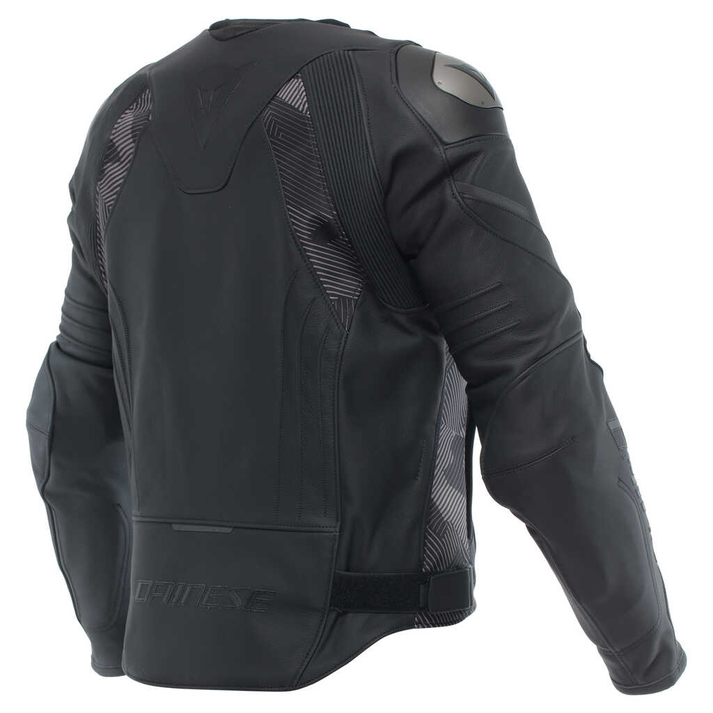 DAINESE AVRO 5 LEATHER JACKET - BLACK/ANTHRACITE