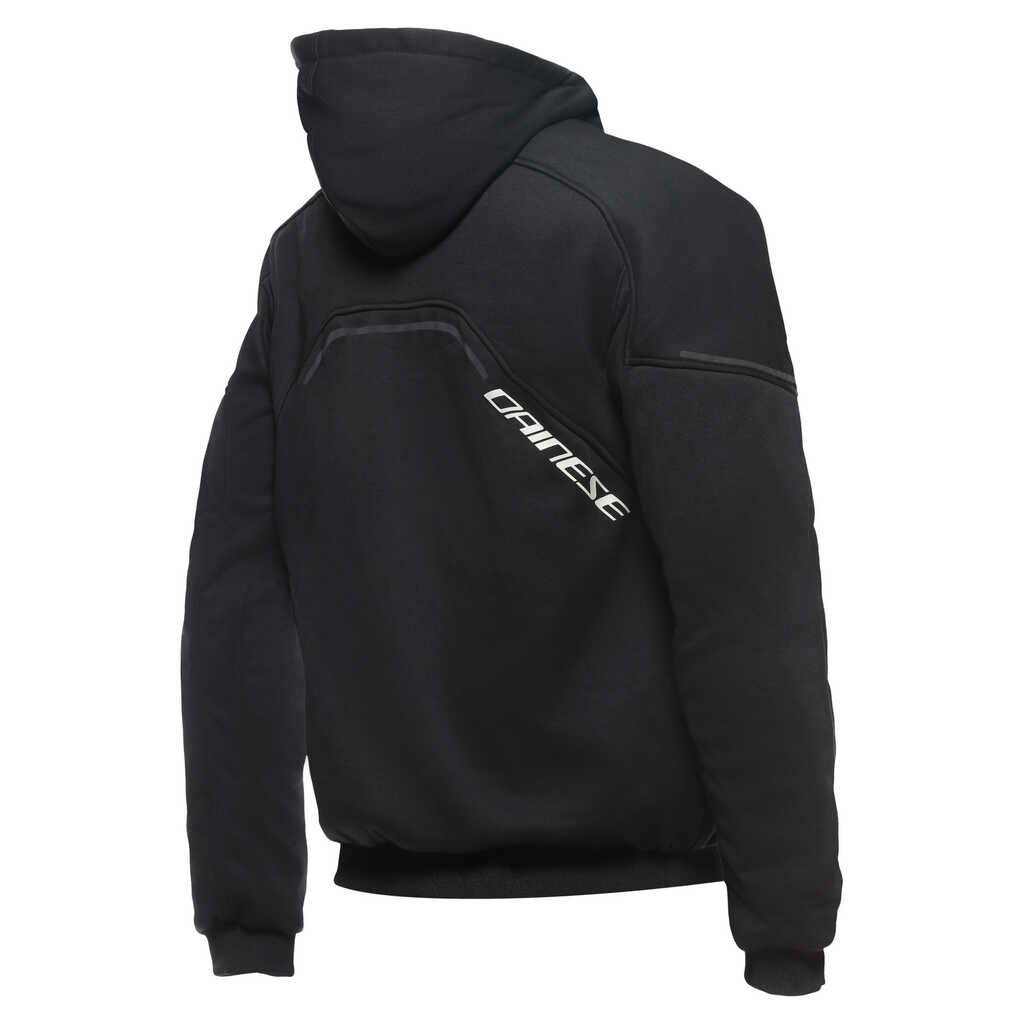 DAINESE DAEMON-X SAFETY FULLZIP HOODIE - BLACK/BLACK/WHITE