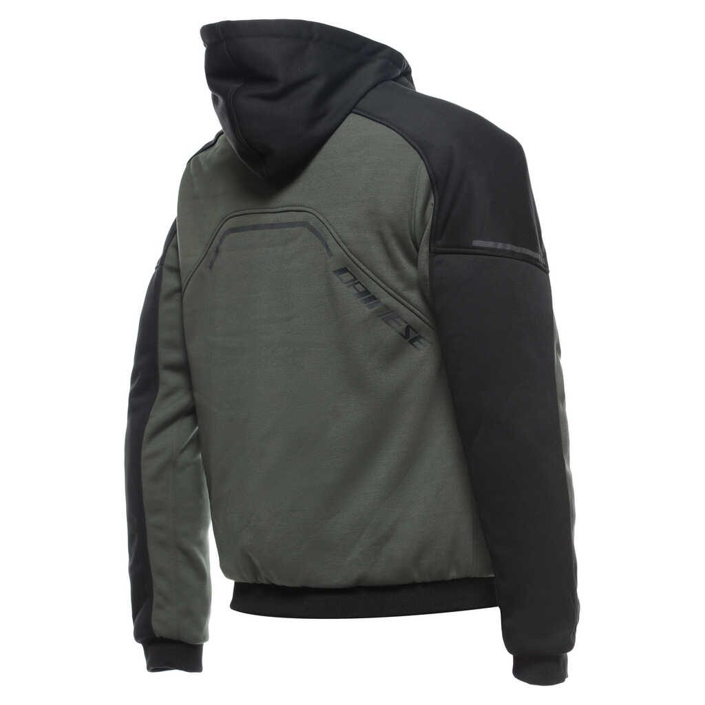 DAINESE DAEMON-X SAFETY FULLZIP HOODIE - GREEN/BLACK