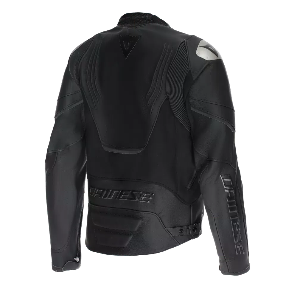 DAINESE RACING 5 LEATHER JACKET - BLACK/BLACK