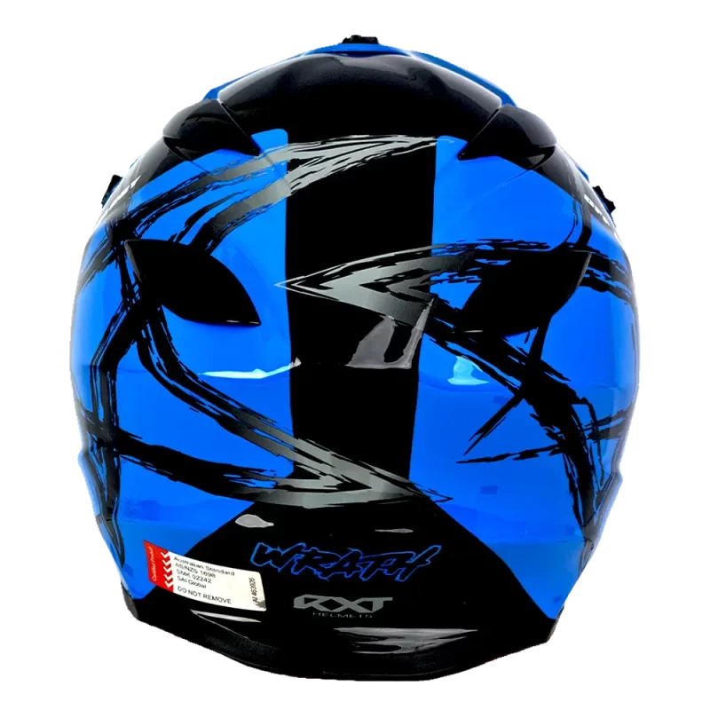 RXT SECTOR WRATH HELMET - GLOSS BLACK/BLUE
