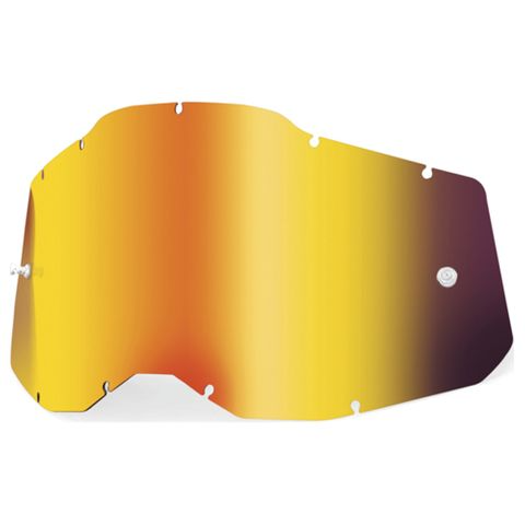 100% YOUTH ACCURI 2/RACECRAFT 2/STRATA 2 REPLACEMENT MIRROR LENS - ALL COLOUR