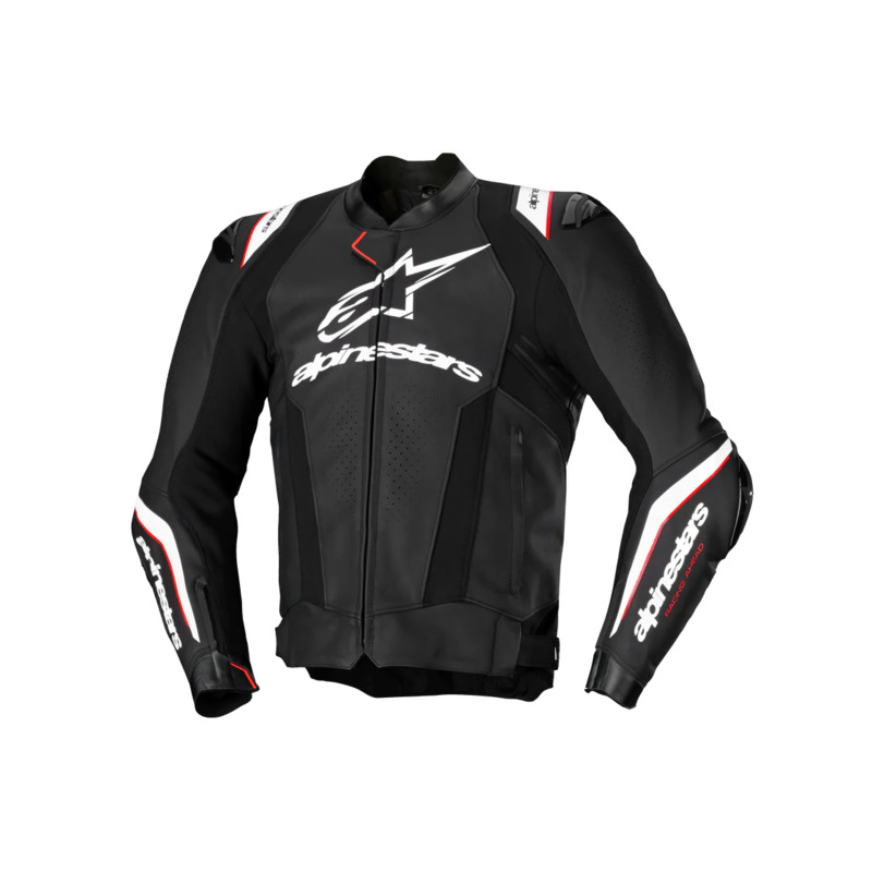 ALPINESTARS MISSILE V3 IGNITION LEATHER JACKET - BLACK/WHITE