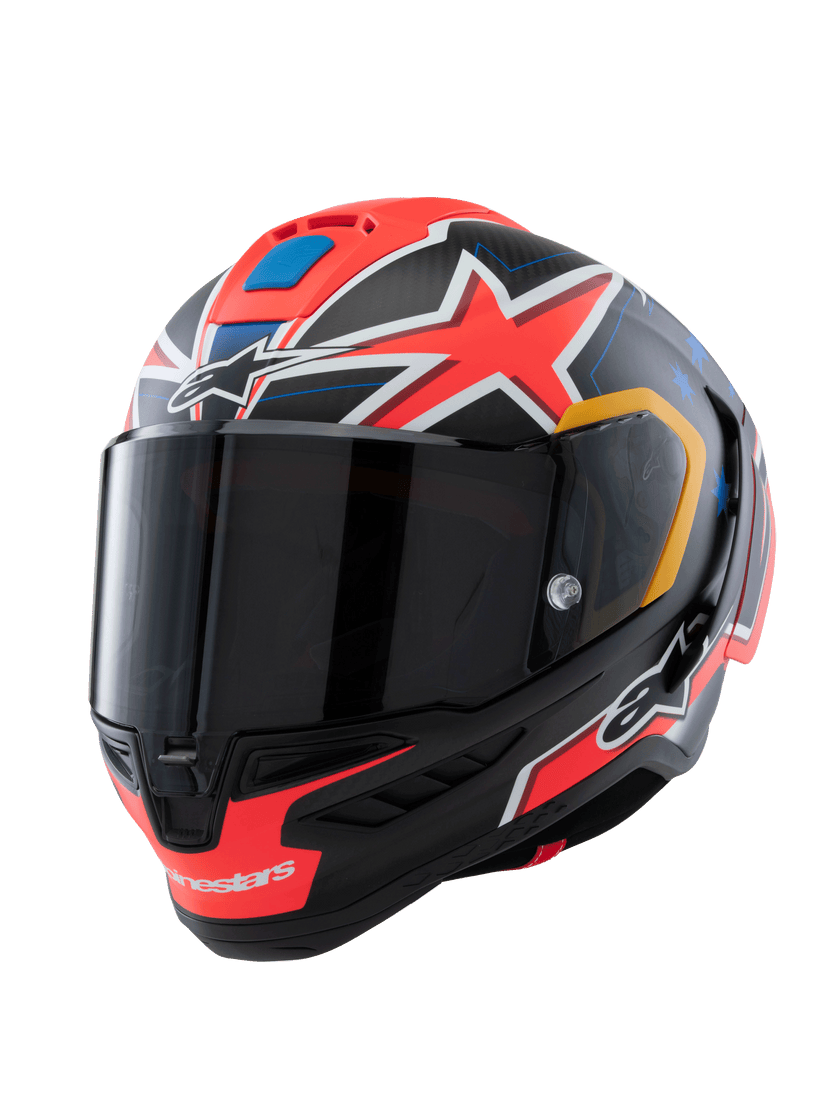 ALPINESTARS SUPERTECH R10 LE MILLER HELMET - CARBON RED MATT