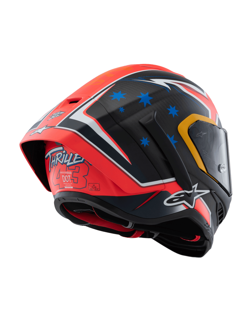 ALPINESTARS SUPERTECH R10 LE MILLER HELMET - CARBON RED MATT