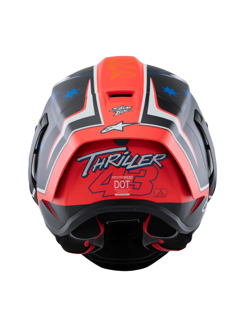 ALPINESTARS SUPERTECH R10 LE MILLER HELMET - CARBON RED MATT