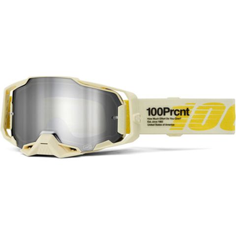 100% ARMEGA GOGGLE - BARELY (SILVER MIRROR)