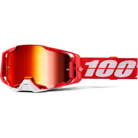 100% ARMEGA GOGGLE - C-BAD (RED MIRROR)