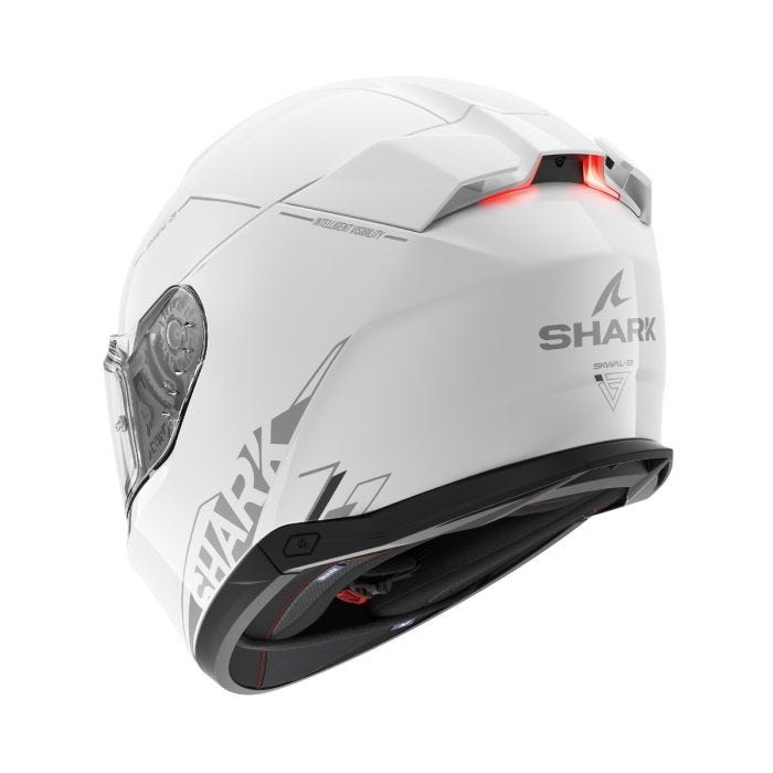 SHARK SKWAL I3 BLANK SP HELMET - WHITE/SILVER/ANTHRACITE