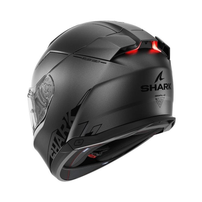 SHARK SKWAL I3 BLANK SP HELMET - MAT ANTHRACITE/BLACK/SILVER