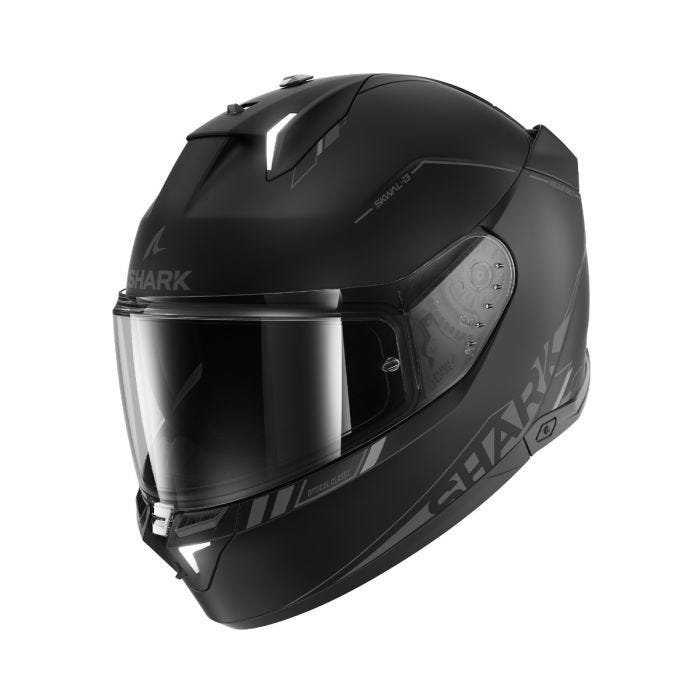 SHARK SKWAL I3 BLANK SP HELMET - MAT BLACK/ANTHRACITE/BLACK