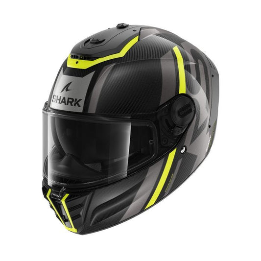 SHARK SPARTAN RS CARBON SHAWN HELMET - YELLOW/ANTHRACITE