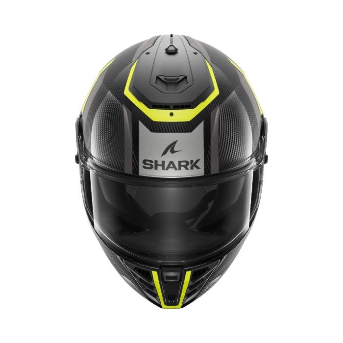 SHARK SPARTAN RS CARBON SHAWN HELMET - YELLOW/ANTHRACITE