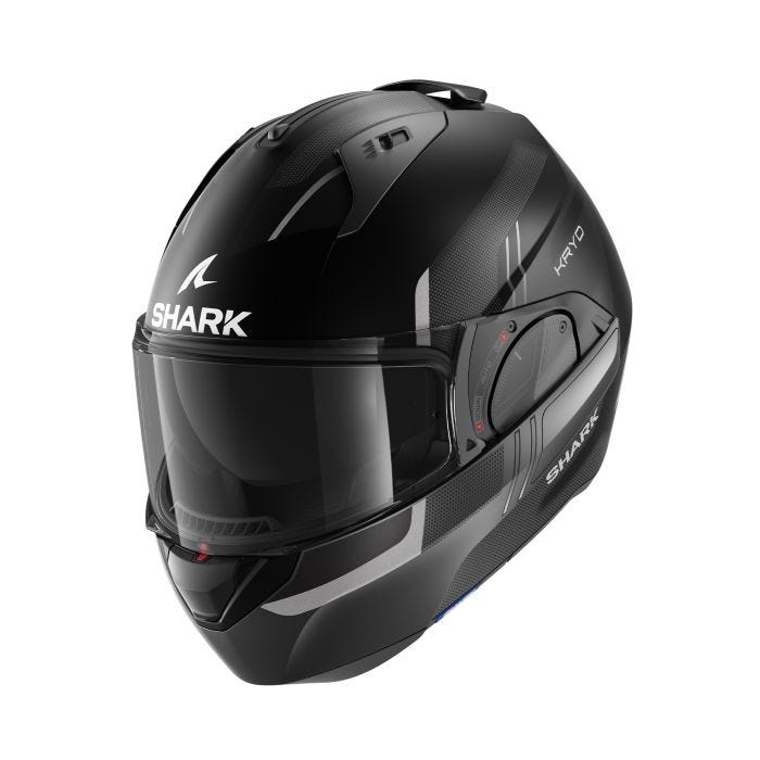 SHARK EVO ES KRYD HELMET - MAT BLACK/ANTHRACITE/SILVER