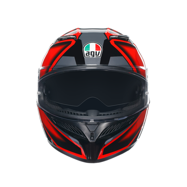 AGV K3 HELMET - COMPOUND BLACK/RED
