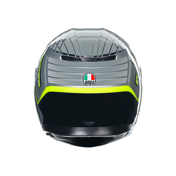 AGV K3 HELMET - FORTIFY GREY/BLACK/YELLOW