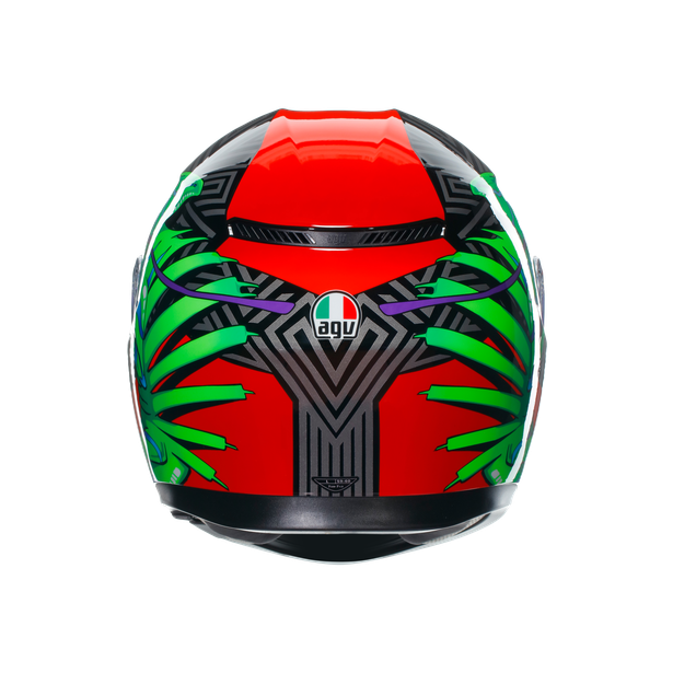 AGV K3 HELMET - KAMALEON BLACK/RED/GREEN