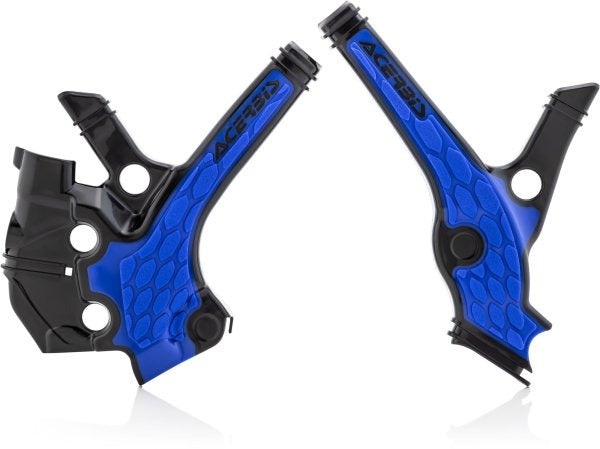 ACERBIS X-GRIP FRAME GUARDS (BLACK-BLUE) - YZ65/YZ85