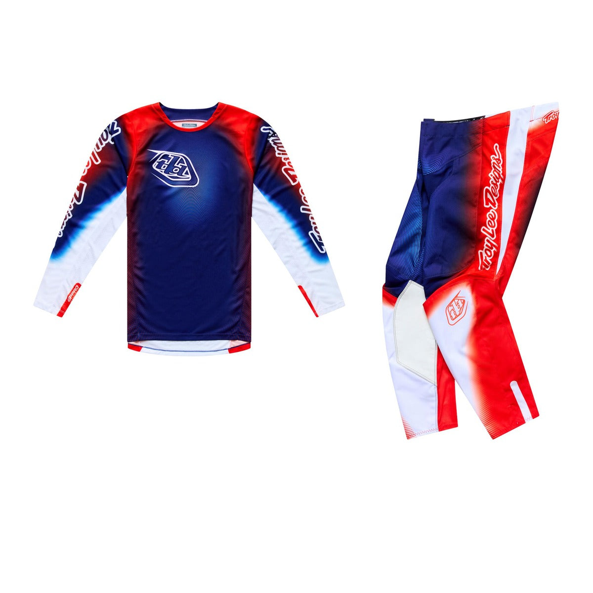 Troy Lee Designs 26.2 GP Pro Gear Set - Imprint Blue / Orange