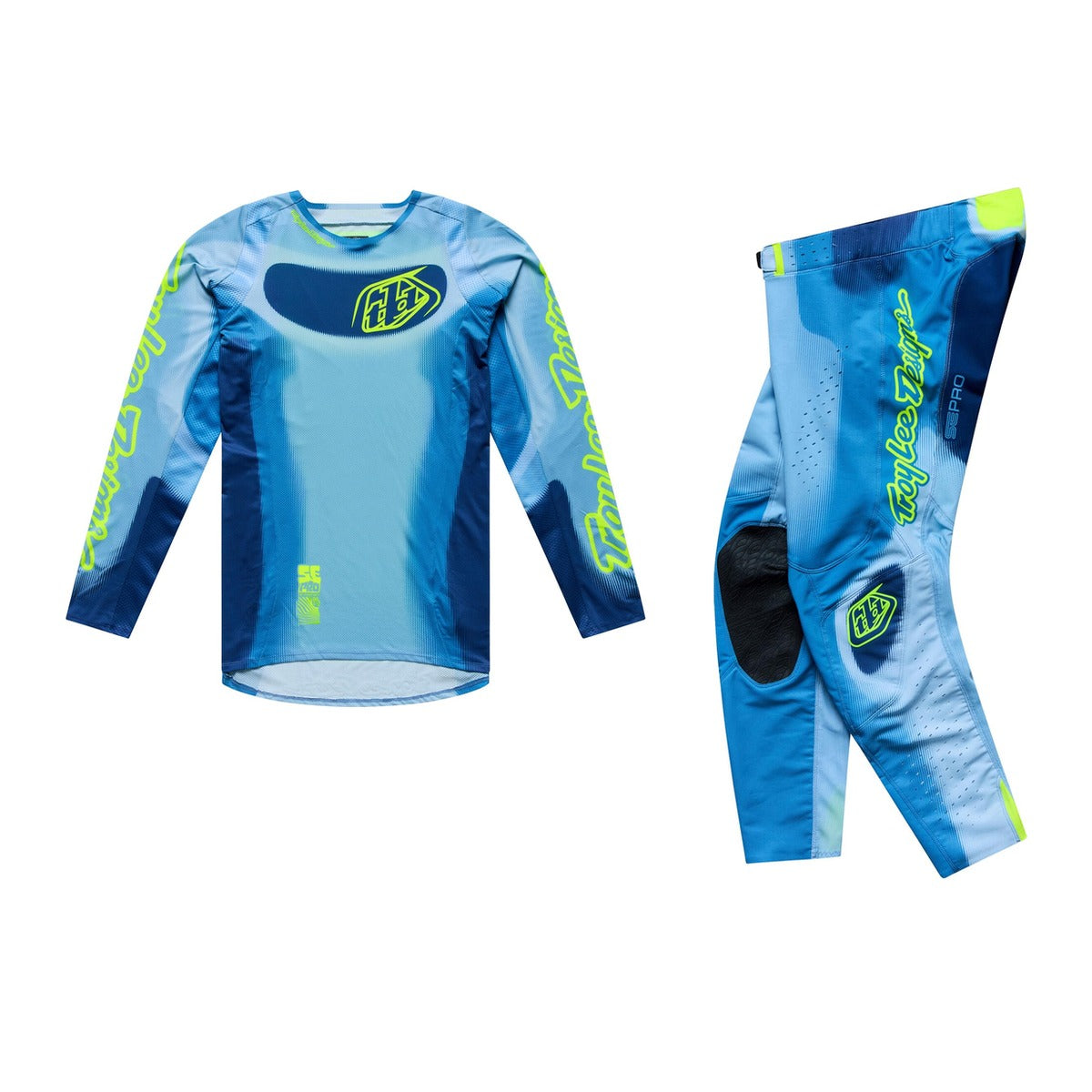 Troy Lee Designs 26.2 SE Pro Gear Set - Illusion Slate / Flo Yellow