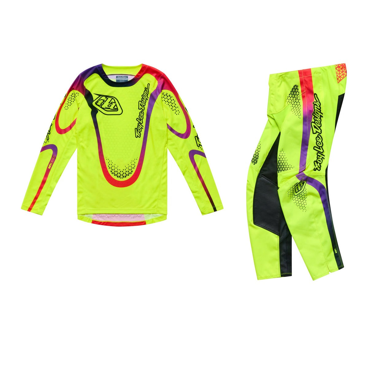 Troy Lee Designs 26.2 Youth GP Pro Gear Set - Aura Flo Yellow